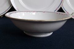 AHRENFELDT ROSES IN BLUE BAND- RIM CEREAL BOWL   .....   http://jaapiesfinechinastore.com