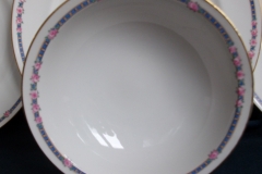 AHRENFELDT ROSES IN BLUE BAND- RIM CEREAL BOWL   .....   https://www.jaapiesfinechinastore.com