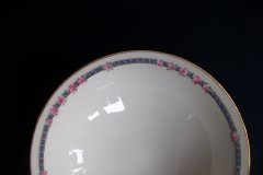 AHRENFELDT ROSES IN BLUE BAND- RIM CEREAL BOWL   .....   http://jaapiesfinechinastore.com