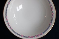AHRENFELDT ROSES IN BLUE BAND- RIM CEREAL BOWL   .....   http://jaapiesfinechinastore.com