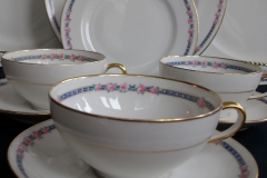 AHRENFELDT ROSES IN BLUE BAND- CUP & SAUCER.....   https://www.jaapiesfinechinastore.com