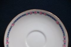 AHRENFELDT ROSES IN BLUE BAND- CUP & SAUCER.....   http://jaapiesfinechinastore.com