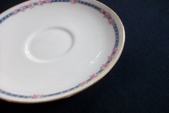 AHRENFELDT ROSES IN BLUE BAND- CUP & SAUCER.....   http://jaapiesfinechinastore.com