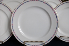 AHRENFELDT ROSES IN BLUE BAND-  DINNER PLATE   .....   https://www.jaapiesfinechinastore.com