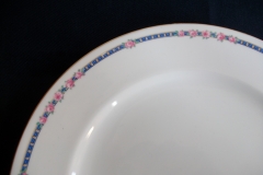 AHRENFELDT ROSES IN BLUE BAND-  DINNER PLATE   .....   https://www.jaapiesfinechinastore.com