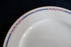 AHRENFELDT ROSES IN BLUE BAND-  DINNER PLATE   .....   http://jaapiesfinechinastore.com