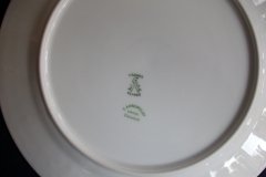AHRENFELDT ROSES IN BLUE BAND-  DINNER PLATE   .....   http://jaapiesfinechinastore.com