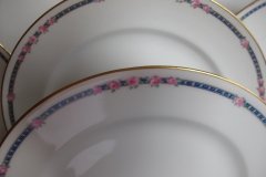 AHRENFELDT ROSES IN BLUE BAND-  LUNCH PLATE   .....   http://jaapiesfinechinastore.com