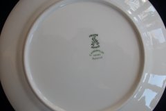 AHRENFELDT ROSES IN BLUE BAND-  LUNCH PLATE   .....   http://jaapiesfinechinastore.com