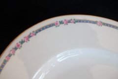 AHRENFELDT ROSES IN BLUE BAND-  OVAL  SERVING   PLATTER 16 1/2"   .....   http://jaapiesfinechinastore.com