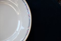 AHRENFELDT ROSES IN BLUE BAND-  OVAL  SERVING   PLATTER 16 1/2"   .....   http://jaapiesfinechinastore.com