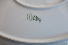AHRENFELDT ROSES IN BLUE BAND-  OVAL  SERVING   PLATTER 16 1/2"   .....   http://jaapiesfinechinastore.com