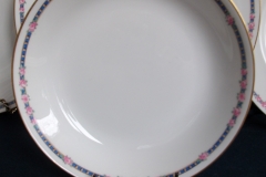 AHRENFELDT ROSES IN BLUE BAND-  COUPE SOUP  BOWL   .....   https://www.jaapiesfinechinastore.com