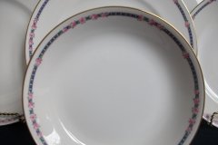 AHRENFELDT ROSES IN BLUE BAND-  COUPE SOUP  BOWL   .....   http://jaapiesfinechinastore.com