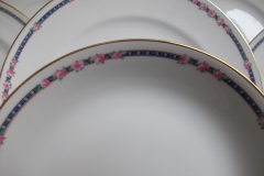 AHRENFELDT ROSES IN BLUE BAND-  COUPE SOUP  BOWL   .....   https://www.jaapiesfinechinastore.com