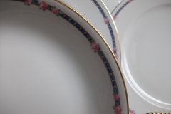 AHRENFELDT ROSES IN BLUE BAND-  COUPE SOUP  BOWL   .....   http://jaapiesfinechinastore.com