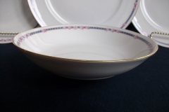 AHRENFELDT ROSES IN BLUE BAND-  COUPE SOUP  BOWL   .....   https://www.jaapiesfinechinastore.com