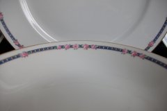 AHRENFELDT ROSES IN BLUE BAND-  COUPE SOUP  BOWL   .....   http://jaapiesfinechinastore.com