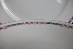 AHRENFELDT ROSES IN BLUE BAND-  COUPE SOUP  BOWL   .....   http://jaapiesfinechinastore.com