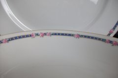 AHRENFELDT ROSES IN BLUE BAND-  COUPE SOUP  BOWL   .....   http://jaapiesfinechinastore.com