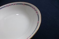 AHRENFELDT ROSES IN BLUE BAND-  COUPE SOUP  BOWL   .....   http://jaapiesfinechinastore.com