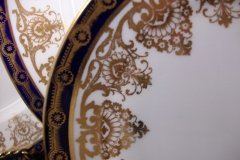 AYNSLEY 13077 COBALT & GOLD-   BREAD & BUTTER PLATE   .....   http://jaapiesfinechinastore.com