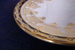 AYNSLEY 13077 COBALT & GOLD-   BREAD & BUTTER PLATE   .....   https://www.jaapiesfinechinastore.com