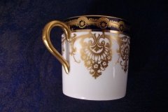 AYNSLEY 13077 COBALT & GOLD- COFFEE CAN & SAUCER   .....   http://jaapiesfinechinastore.com