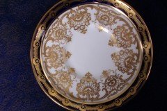 AYNSLEY 13077 COBALT & GOLD- COFFEE CAN & SAUCER   .....   http://jaapiesfinechinastore.com