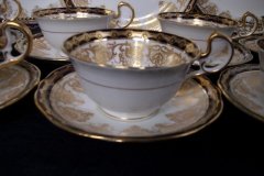 AYNSLEY 13077 COBALT & GOLD- CUP & SAUCER   .....   http://jaapiesfinechinastore.com