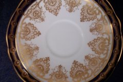 AYNSLEY 13077 COBALT & GOLD- CUP & SAUCER   .....   http://jaapiesfinechinastore.com