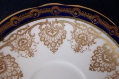AYNSLEY 13077 COBALT & GOLD- CUP & SAUCER   .....   http://jaapiesfinechinastore.com