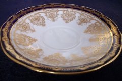 AYNSLEY 13077 COBALT & GOLD- CUP & SAUCER   .....   http://jaapiesfinechinastore.com