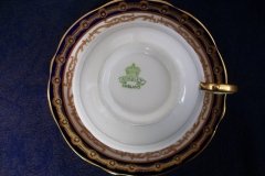 AYNSLEY 13077 COBALT & GOLD- CUP & SAUCER   .....   http://jaapiesfinechinastore.com