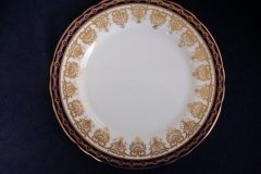 AYNSLEY 13077 COBALT & GOLD-   DINNER  PLATE   (SCALLOPED)  .....   http://jaapiesfinechinastore.com