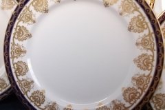 AYNSLEY 13077 COBALT & GOLD-   DINNER  PLATE   (SMOOTH)  .....   http://jaapiesfinechinastore.com