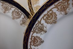 AYNSLEY 13077 COBALT & GOLD-   DINNER  PLATE   (SMOOTH)  .....   http://jaapiesfinechinastore.com