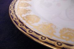 AYNSLEY 13077 COBALT & GOLD-   DINNER  PLATE   (SMOOTH)  .....   http://jaapiesfinechinastore.com