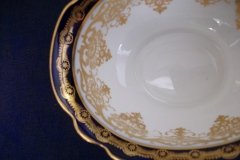 AYNSLEY 13077 COBALT & GOLD-   OPEN SUGAR BOWL  .....   http://jaapiesfinechinastore.com