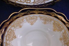 AYNSLEY 13077 COBALT & GOLD-   OPEN SUGAR BOWL  .....   http://jaapiesfinechinastore.com