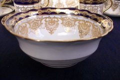AYNSLEY 13077 COBALT & GOLD-   OPEN SUGAR BOWL  .....   http://jaapiesfinechinastore.com