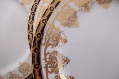 AYNSLEY 13077 COBALT & GOLD-   SALAD PLATE   .....   http://jaapiesfinechinastore.com