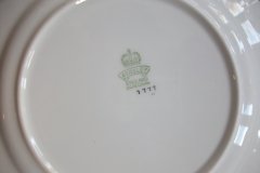 AYNSLEY #3777 RED BAND, BROWN DECOR RIM,  GILT -  BREAD & BUTTER PLATE  .....   http://jaapiesfinechinastore.com