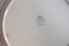 AYNSLEY #3777 RED BAND, BROWN DECOR RIM,  GILT -  DINNER PLATE  .....   http://jaapiesfinechinastore.com