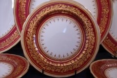 AYNSLEY 7098 MAROON- BREAD & BUTTER PLATE   .....   http://jaapiesfinechinastore.com