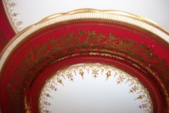 AYNSLEY 7098 MAROON- BREAD & BUTTER PLATE   .....   http://jaapiesfinechinastore.com