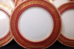 AYNSLEY 7098 MAROON- DINNER PLATE ..... http://jaapiesfinechinastore.com