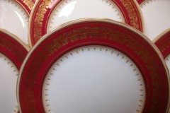 AYNSLEY 7098 MAROON- DINNER PLATE ..... http://jaapiesfinechinastore.com