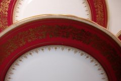 AYNSLEY 7098 MAROON- DINNER PLATE ..... http://jaapiesfinechinastore.com