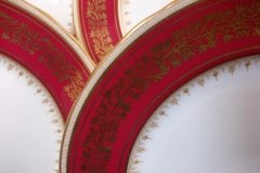 AYNSLEY 7098 MAROON- DINNER PLATE ..... http://jaapiesfinechinastore.com
